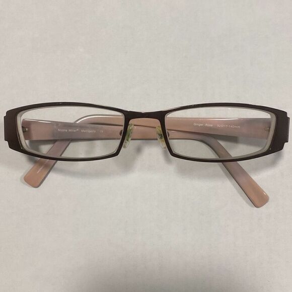 Nicole Millere Metropolis Eyeglass Ginger Rose 52-017-140mm - Picture 1 of 7